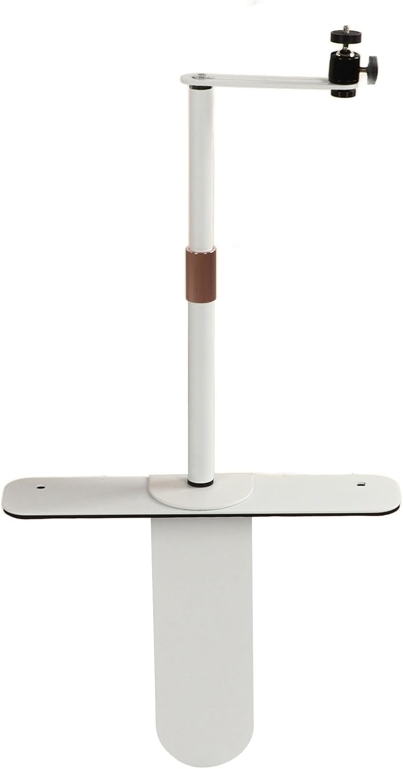 HERCHR Projector Stand, 24 to 40CM / 9.4 to 15.7in Adjustable 360 Degree Rotatable Rack Bedside Sofa Desk Wall Portable Vertical Support for Home Office Outdoor (White) - Image 1