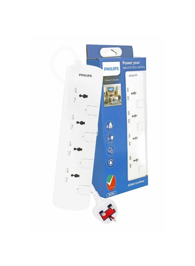 فيليبس 4 Way Universal Extension Cord With Switch 3Mtr - Image 2