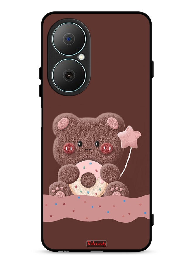 Tolwak Huawei Nova Y73 Protective Case Cover Donut Bear