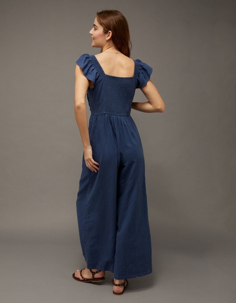 American Eagle AE Smocked Jumpsuit - Image 2