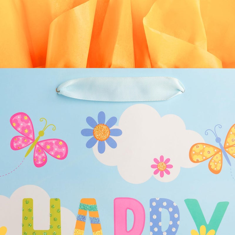 SUNCOLOR 3 Pack 13" Large Easter Gift Bags for Kids - Image 3