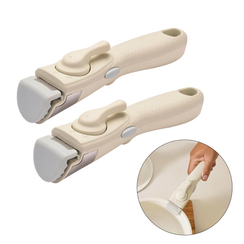 UMAI Detachable Cookware Handle (2 Pcs) | Removable Pan Handle | Universal Pot Handle Suitable for All Cookware | Home Kitchen (White) - Image 2