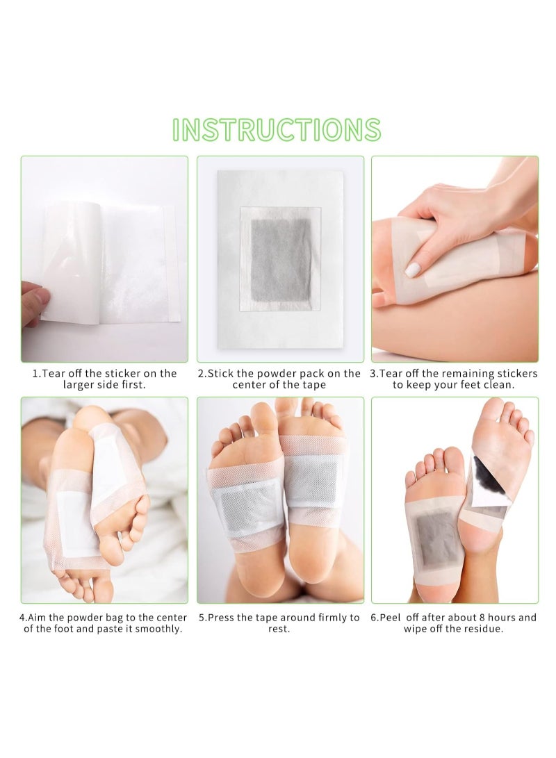 ساوث مون 10 قطع من لاصقات القدم لتنظيف عميق وإزالة السموم من القدم، وسادات القدم لإزالة السموم من القدم، لاصقة تنظيف عميق للقدم، طبيعية 100% لتخفيف التوتر وتحسين جودة النوم وتعزيز الدورة الدموية - Image 2