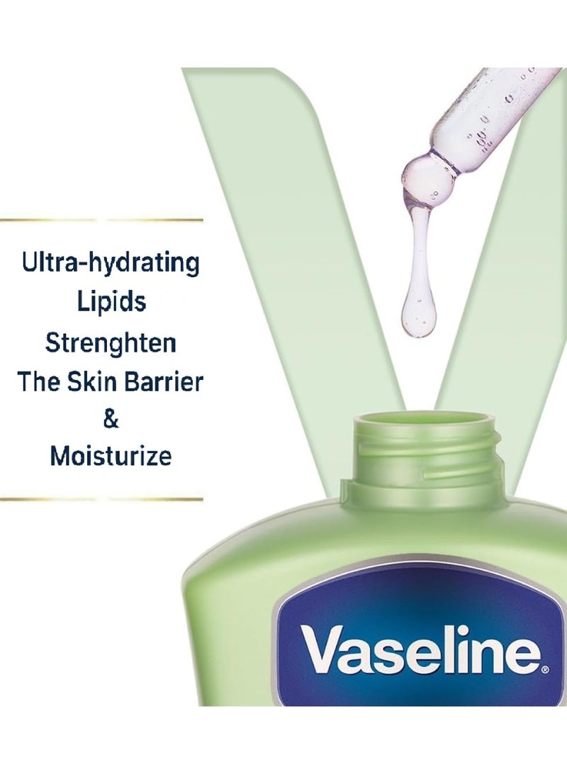 Vaseline Intensive Care Aloe Soothe Body Lotion For Dry Skin Fast Absorbing 48Hr Moisturising 725 ML - Image 3