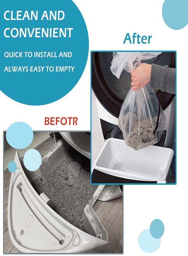 Lisyee 100 Count Waste Drawer Liners Bags Compatible with All Litter Box Robot Models, 9-11 Gallons Litter Box Liners - Image 3