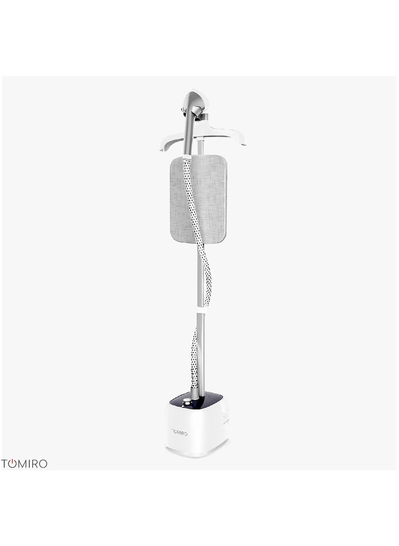 TOMIRO - Garment Steamer With Suit Hanger System, 10 Steam Levels, Overheating Protection, Wrinkle-Free, High-Quality Telescopic Poles, 50Min Steam, Ideal For Home And Business Use 1.8 L 2200 W - Image 1