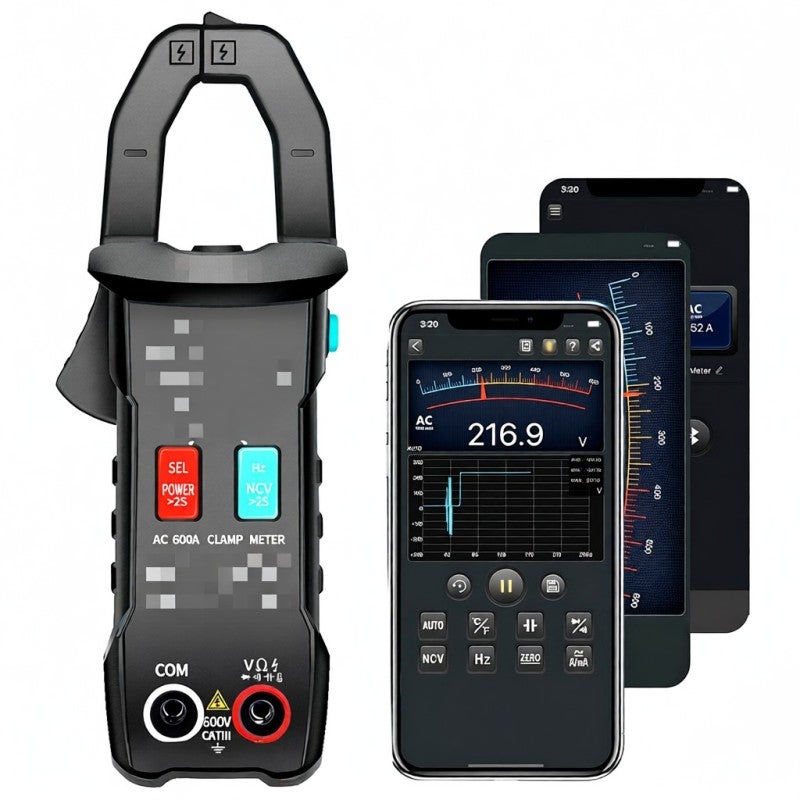 BSIDE ZT-5BQ 6000 Counts High Precision NCV Test Digital Smart Clamp Meter with BT Function True RMS Clamp Type Multimeter Measuring DC/AC Voltage AC Current Resistance Capacitance Frequency Inrush Current Diode and Continuity Peak Hold Flashlight -3 - Image 3