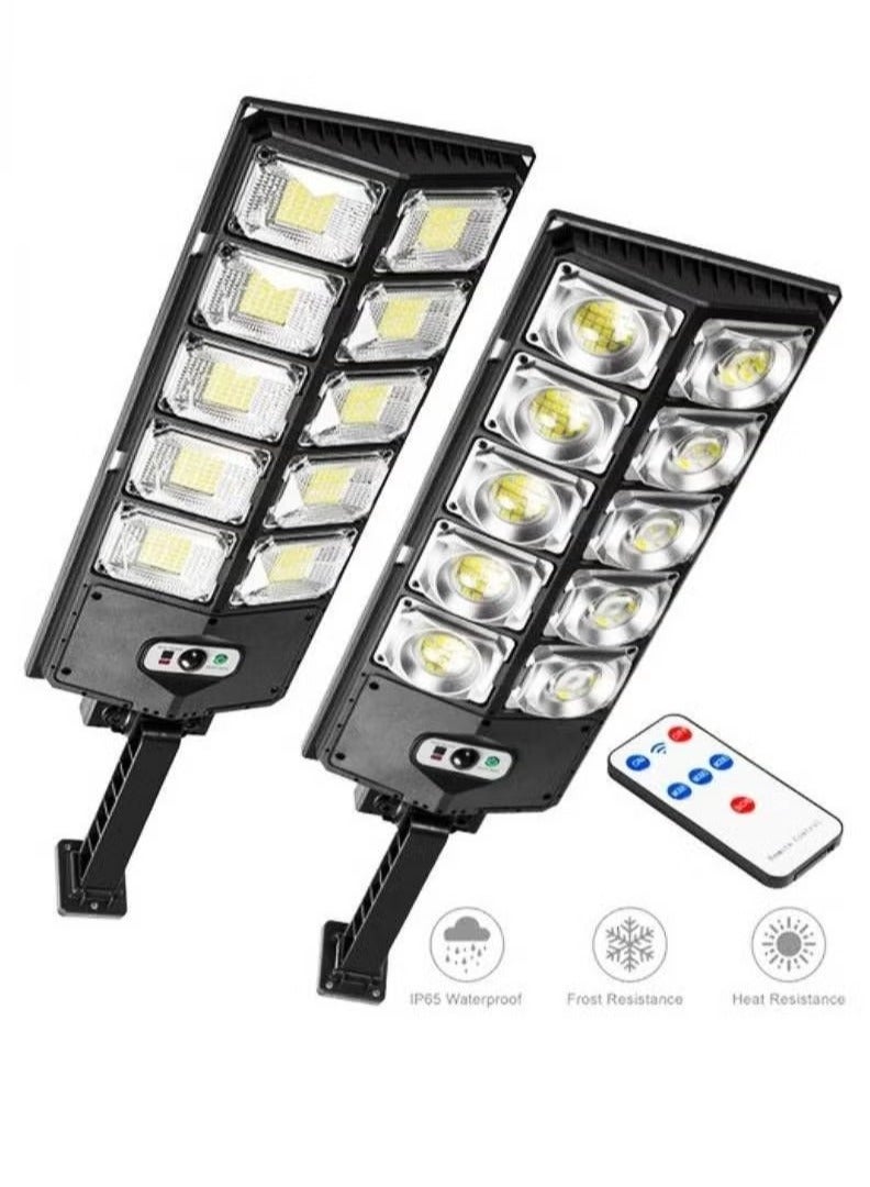 TIGER 💡 5 Bulb Solar Street Lights Outdoor – Dusk to Dawn Flood Lights with Remote Control, Waterproof, Energy-Efficient for Garden, Yard, Garage, Pathway & Street Lighting – Solar-Powered LED Security Lights for Outdoor Spaces  - Image 2