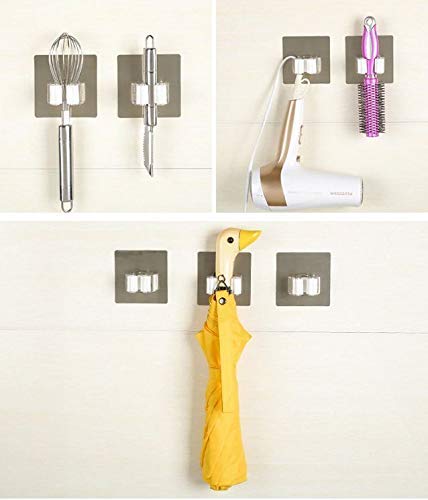 ZURATO Self Adhesive Reusable No Drilling AntiSlip Mounted Mop Broom Holder Gripper Holds Storage Rack Organization for Home Kitchen Garage and Wardrobe 6 - Image 5