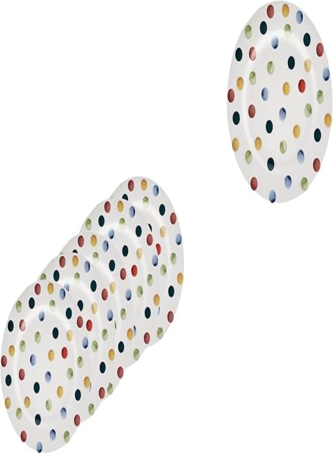 Karaca Canvas 6Pcs Cake Plates (18 cm) - Multicolor