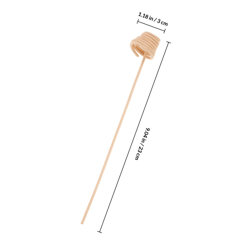 20pcs Wavy Spiry Reeds Sticks Rattan Fragrance Diffuser Replacement Refill Sticks Refill Sticks Natural Wood Diffuser Sticks for Office Aromatherapy Decors - Image 2
