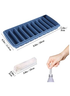 NQOOH Long Silicone Ice Tray with Secure Lid for Easy Storage  - Image 2