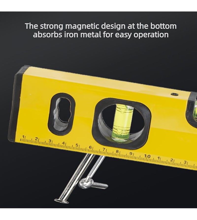 Professional Grade 300mm Strong Magnetic Spirit Level High Precision Aluminum Balance Ruler - Image 2