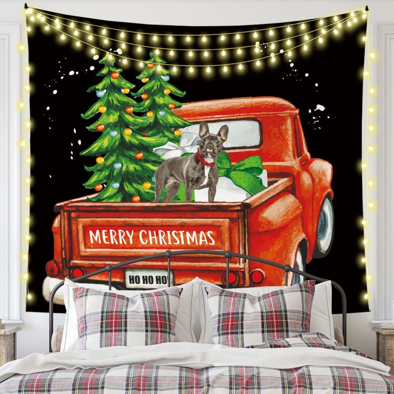 Ins Style Scandinavian Room Layout Christmas Tapestry Background Wall Cloth Christmas Party Bedroom Background Cloth Bedside Hanging Cloth - Image 4