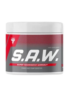 SAW Super Aggressive Workout, Pre-Workout, Pump Booster, Cherry Grapefruit, 200g