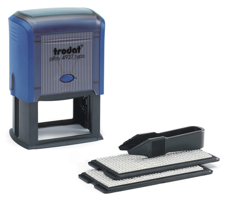 Trodat 4927 Replacement Pad - Blue (Pack of 2),5.2 x 6.8 x 0.9 cm; - Image 4