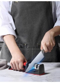 Octopus Bazaar Knife Sharpening Tool 3 Stage, 3 Angle Knife Sharpener, Practical Kitchen Utensil for Sharpening Knives  - Image 4