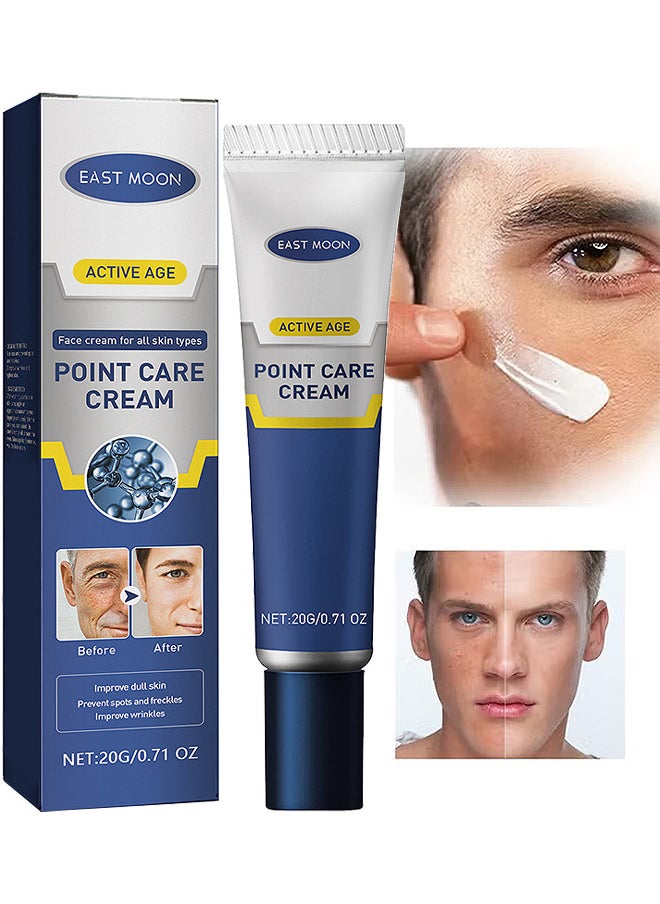 East Moon - Point Care Cream Improve Dull Skin, Men's Moisturizing Anti-Aging Cream, Men's Face Moisturizer Point Care Cream, Improving Wrinkles And Anti-Aging, Deeply Moisturize The Skin, Skin Firming And Tighten - Image 1