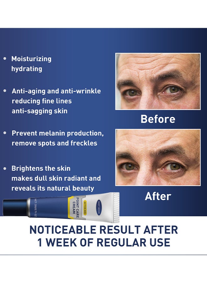 East Moon - Point Care Cream Improve Dull Skin, Men's Moisturizing Anti-Aging Cream, Men's Face Moisturizer Point Care Cream, Improving Wrinkles And Anti-Aging, Deeply Moisturize The Skin, Skin Firming And Tighten - Image 1