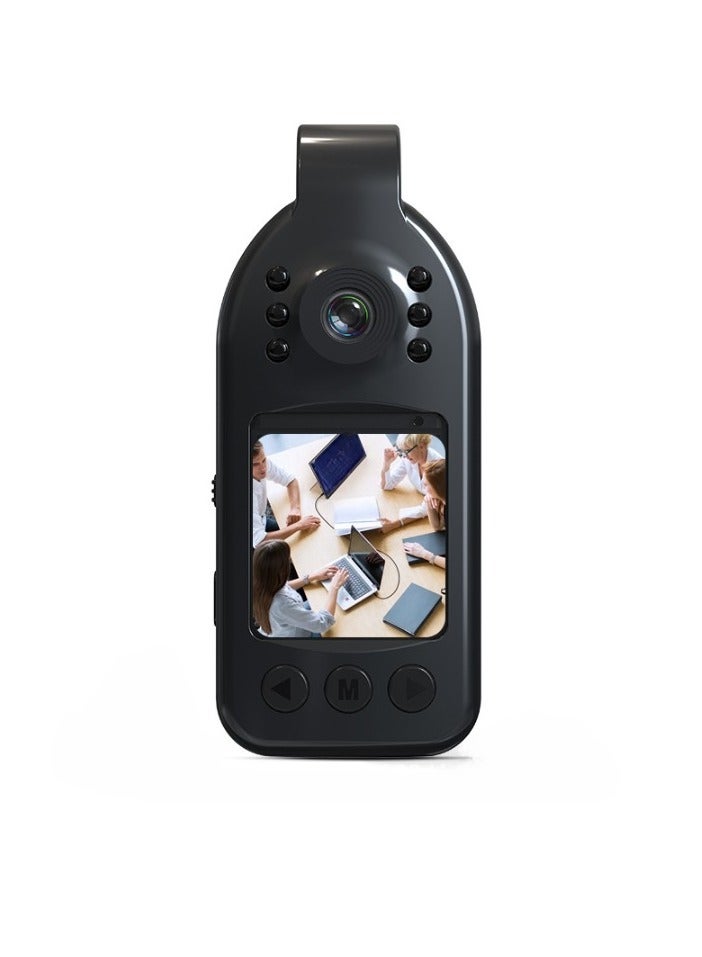 Generic L09 Back Clip Video Camera, 2K HD Night Vision Outdoor Conference Recorder, Lightweight And Portable Camcorder, Large Screen Outdoor Sports Camera, (1pc, With 128GB Memory)  - Image 1