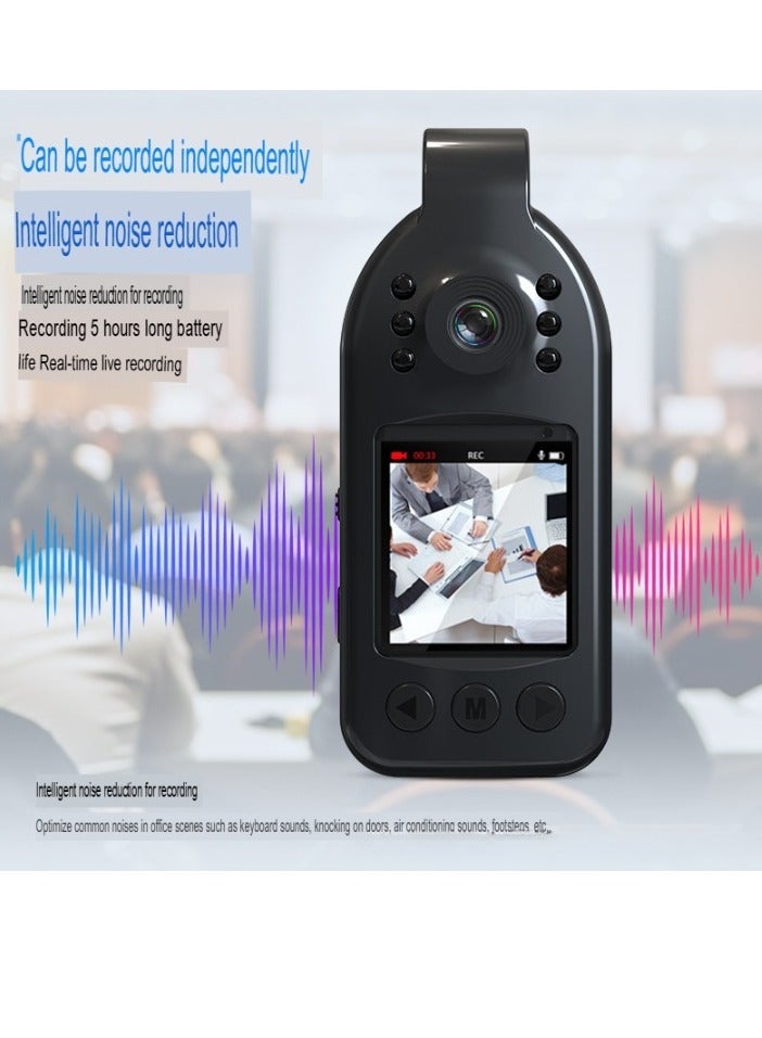 Generic L09 Back Clip Video Camera, 2K HD Night Vision Outdoor Conference Recorder, Lightweight And Portable Camcorder, Large Screen Outdoor Sports Camera, (1pc, With 128GB Memory)  - Image 4