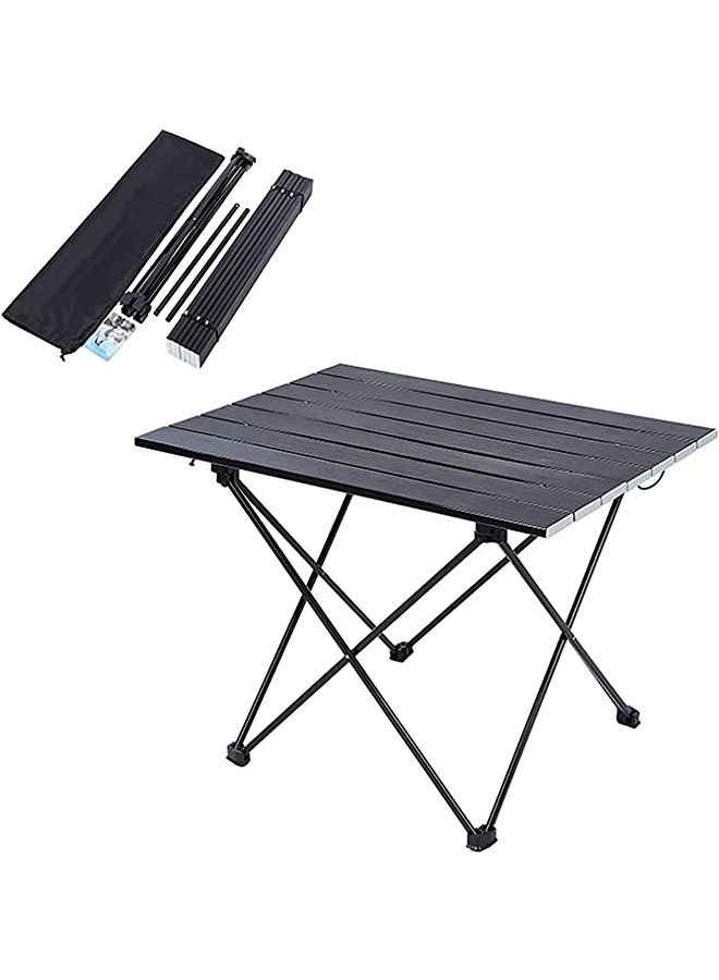 Generic Portable Camping Table - Ultralight Small Folding Table with Aluminum Table Top and Carry Bag, Beach Table for Outdoor, Picnic, BBQ, Cooking, Home Use  - Image 1