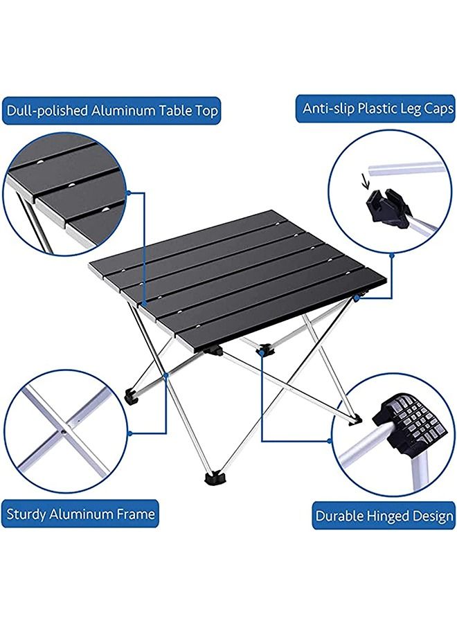 Generic Portable Camping Table - Ultralight Small Folding Table with Aluminum Table Top and Carry Bag, Beach Table for Outdoor, Picnic, BBQ, Cooking, Home Use  - Image 3