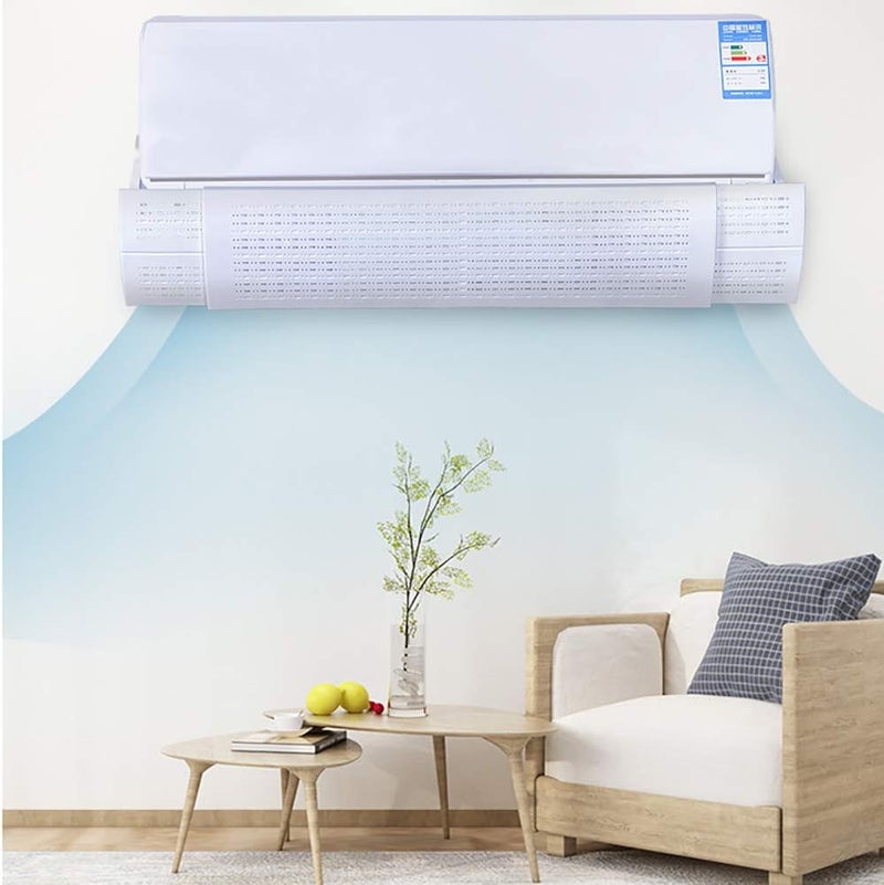 FAD Solutions Adjustable Air Conditioner Wind Deflector Baffle - Telescopic Anti Direct Blowing Retractable Shield Cold AC Cover (3 Plates) - Image 3