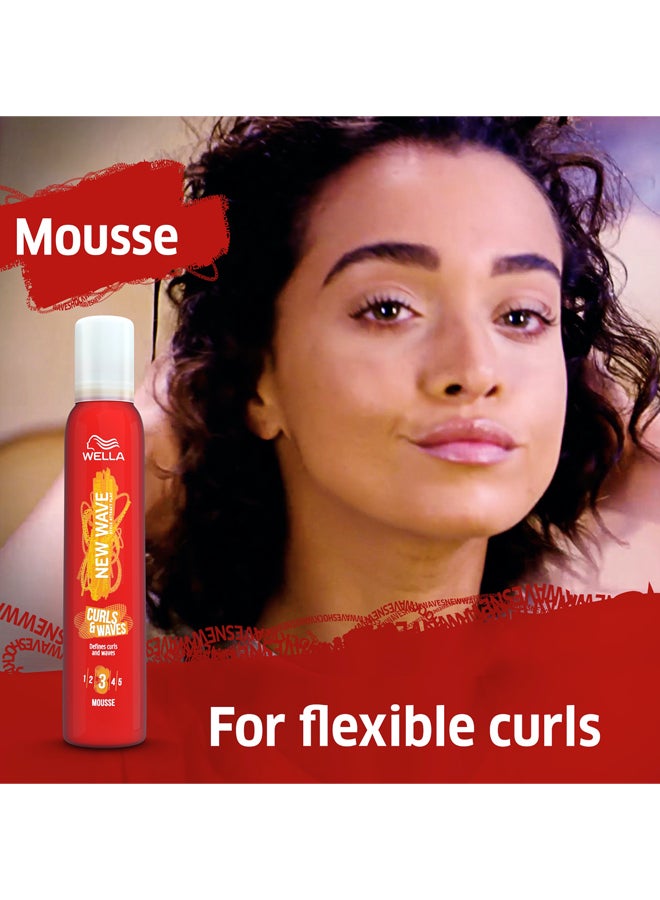 WELLA New Wave Curls & Waves Mousse 200ml - Image 3