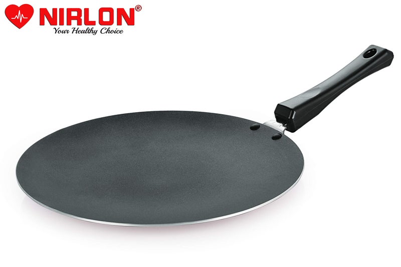 Nirlon Non Stick Aluminium Gas Stove Compatible Base Chapati/Roti/Paratha Tawa 28.5cm(26_ mm_Classic_CT12) - Image 2