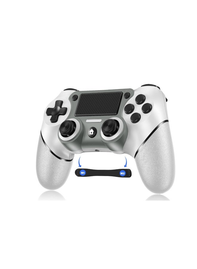Upgraded P4 Game Controller Wireless Bluetooth Back Programming on Burst Dual Motor For Private Model-Product Color:White Gray - Image 1