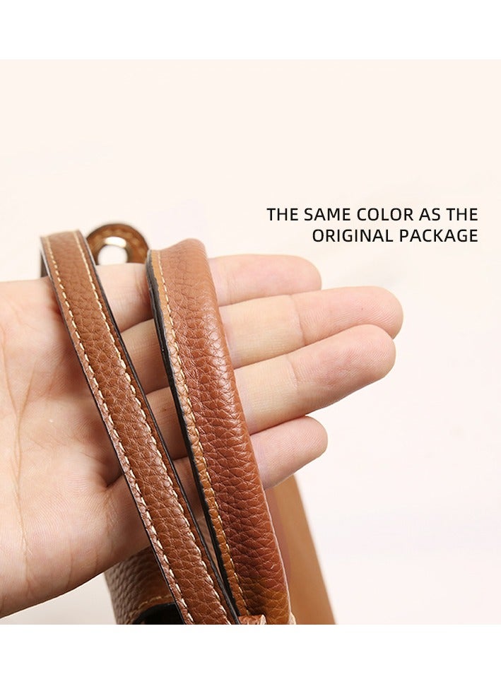 التمريض الجوي أحزمة حقائب جلدية أصلية - حزام كتف قابل للتعديل لحقائب لونجشامب الصغيرة - Image 3