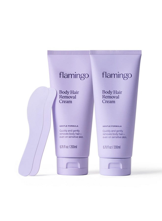 Flamingo Lamingo Body Hair Removal Cream 6.76 Fl Oz Pack Of 2  Gentle Formula Safe For Sensitive Skin - Image 2
