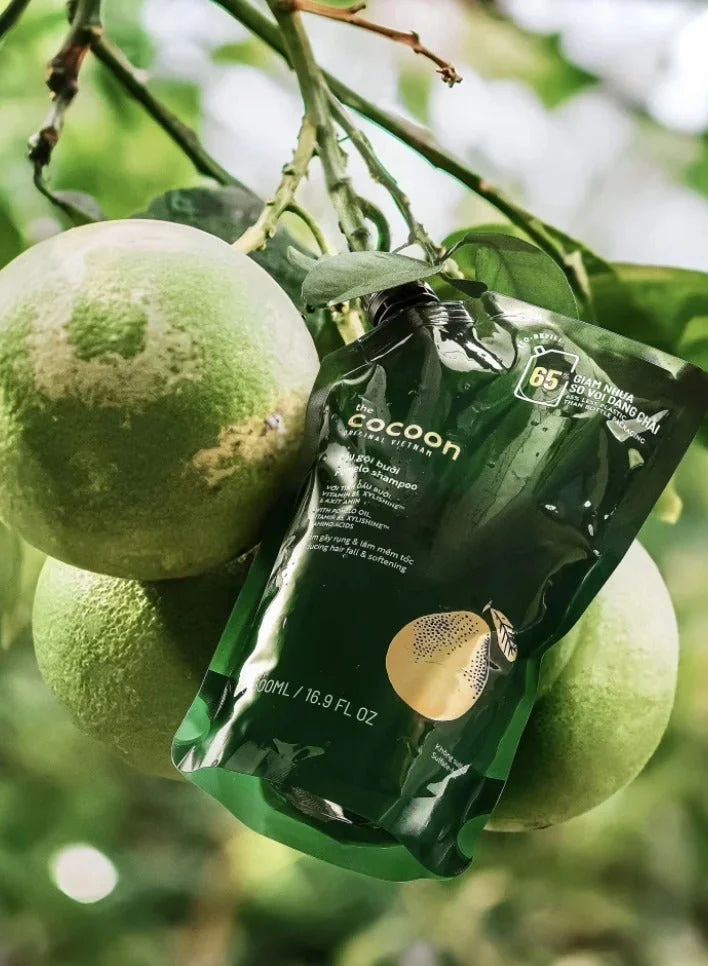 The Cocoon Original Vietnam 500 ml The Cocoon Pomelo Shampoo 500ml Eco-Refill, Anti Hair Loss, Strengthening, Scalp Nourishment, Natural, Vegan, Sulfate Free, Hair Growth, Deep Cleansing, Botanical Formula  | Best Price UAE