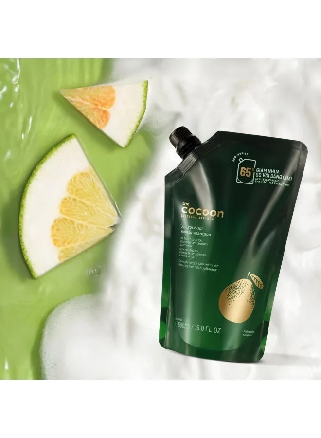 The Cocoon Original Vietnam 500 ml The Cocoon Pomelo Shampoo 500ml Eco-Refill, Anti Hair Loss, Strengthening, Scalp Nourishment, Natural, Vegan, Sulfate Free, Hair Growth, Deep Cleansing, Botanical Formula  | Best Price UAE