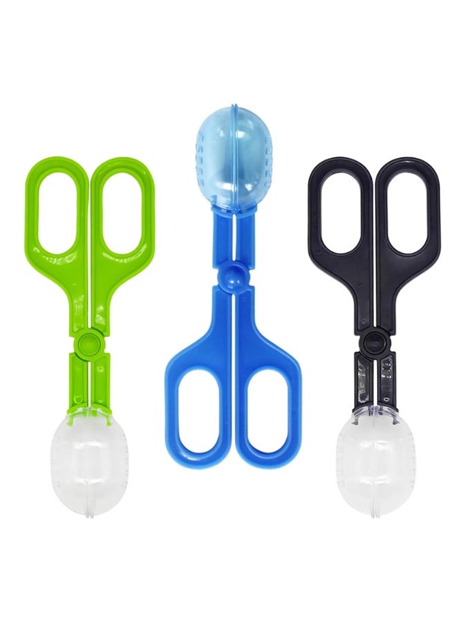SUNSAR Reptile Feeding Tool Set, 3 Pieces, Clamp and Poop Scoop, Tank Cleaning Tools for Gecko, Lizard, Bearded Dragon - Image 1