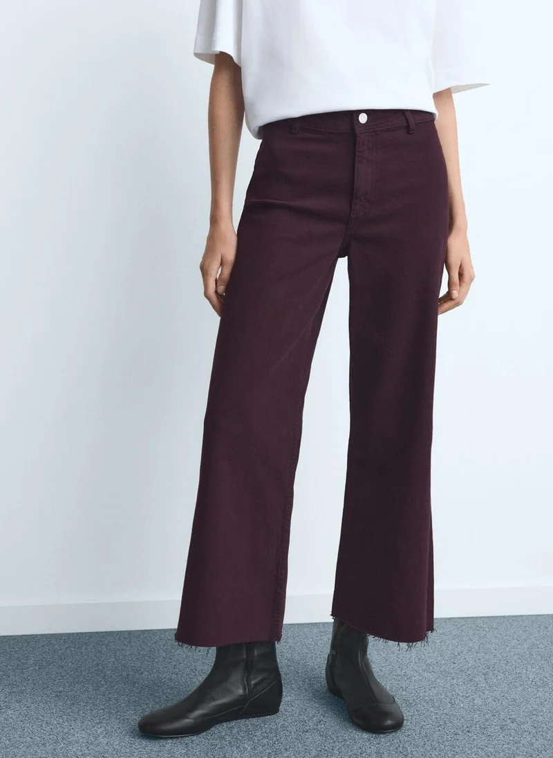 MANGO Catherin culotte high-rise jeans