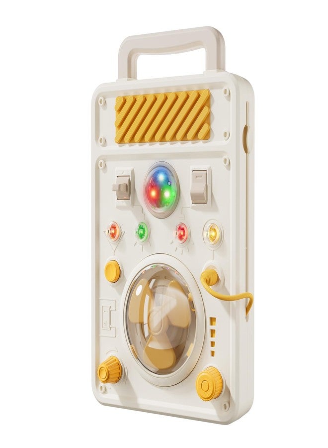 SOCBTNSO Montessori Busy Board for 1+ Year Old - Electronic Light & Activity with Buttons, Switches, Fan & Rotating Knobs | Sensory Learning Travel Toys & Gifts for Toddler Boy/Girl Age 1 2 3 - Image 1