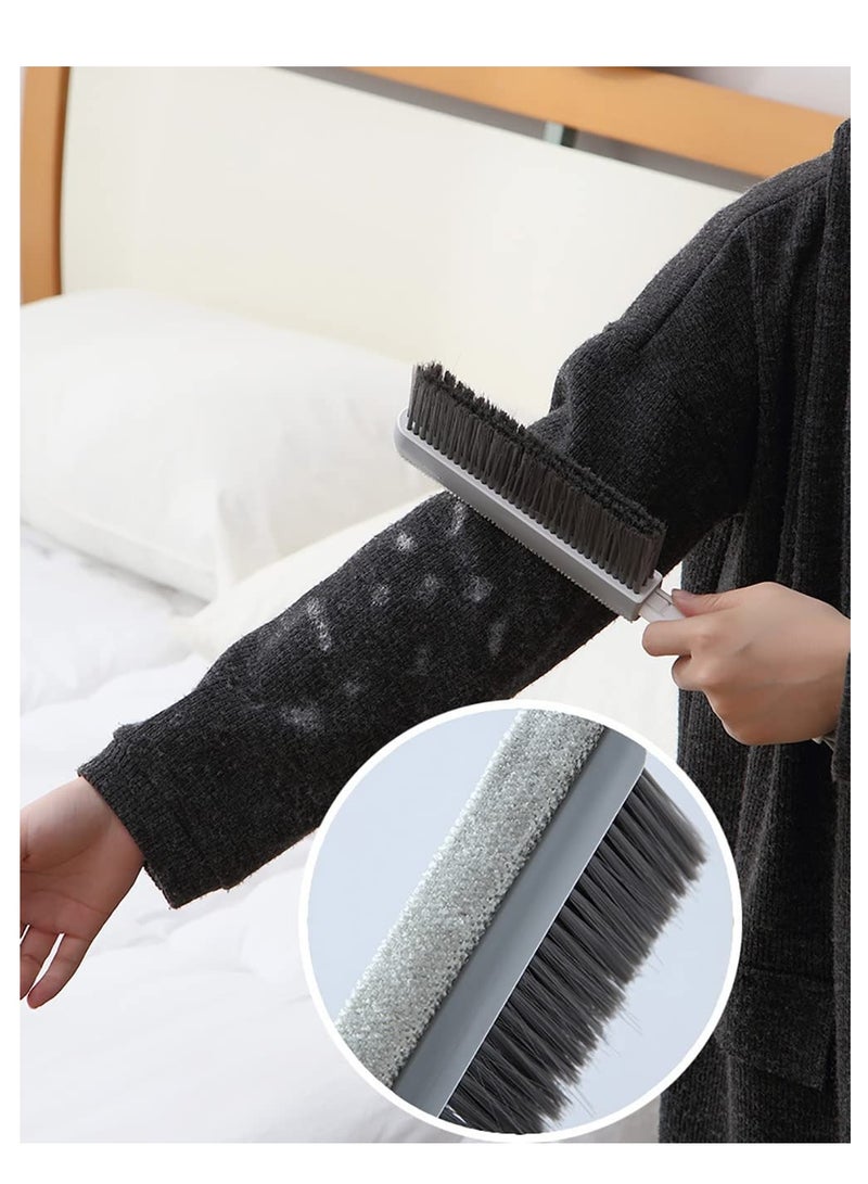 SYOSI Hair Removal Dust Brush Portable Double sided Bed Brush Retractable Bed Cleaning Brush for Soft Clothes Desks Cars and Sofas Easy to Clean Save Time and Effort Strong Toughness - Image 3