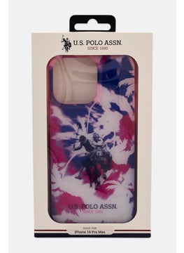 iPhone 14 Pro Max Dye Palm Design Protective Case, Blue