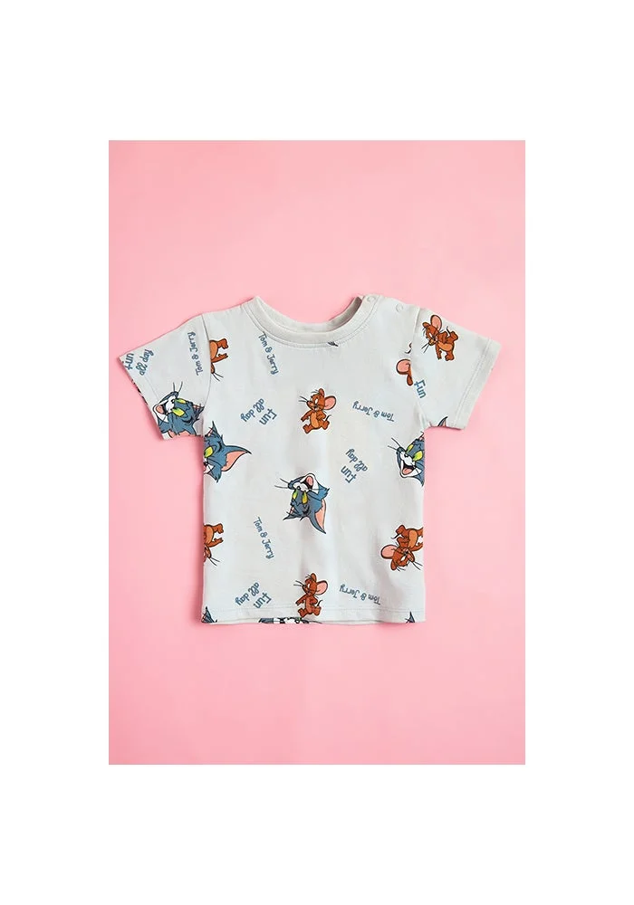 أر أند بي Tom & Jerry Printed T-Shirt and Shorts Set