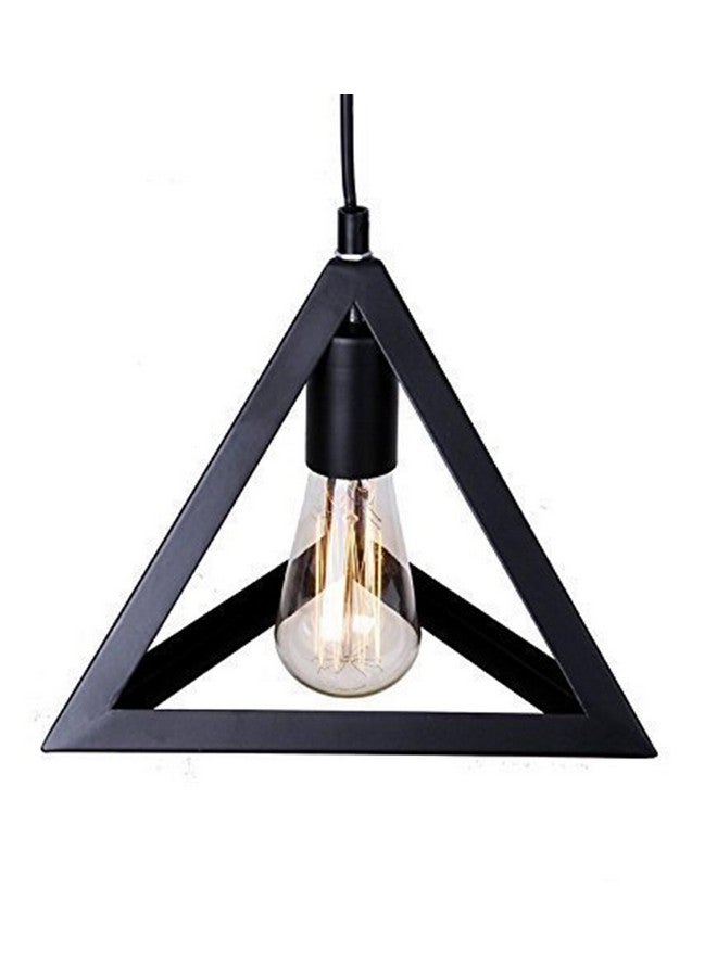 DarkVision Black Hanging Lights for Living Room/Pendant Lights for Ceiling/Hanging Lamps for Home Decoration/Decorative Hanging Lights,Metal (M-03 Triangle (Without Bulb) - Image 5