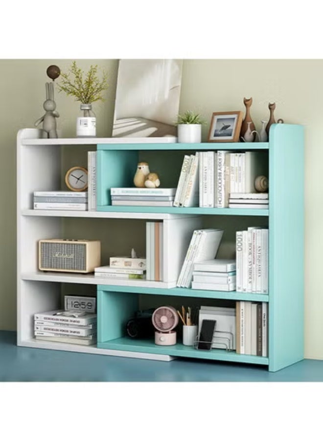 ZCM-HAPPY Adjustable Desktop Bookshelf with 90 Degree Rotation Multi Color Desk Storage Organizer for Home Office and Dormitory - Image 2