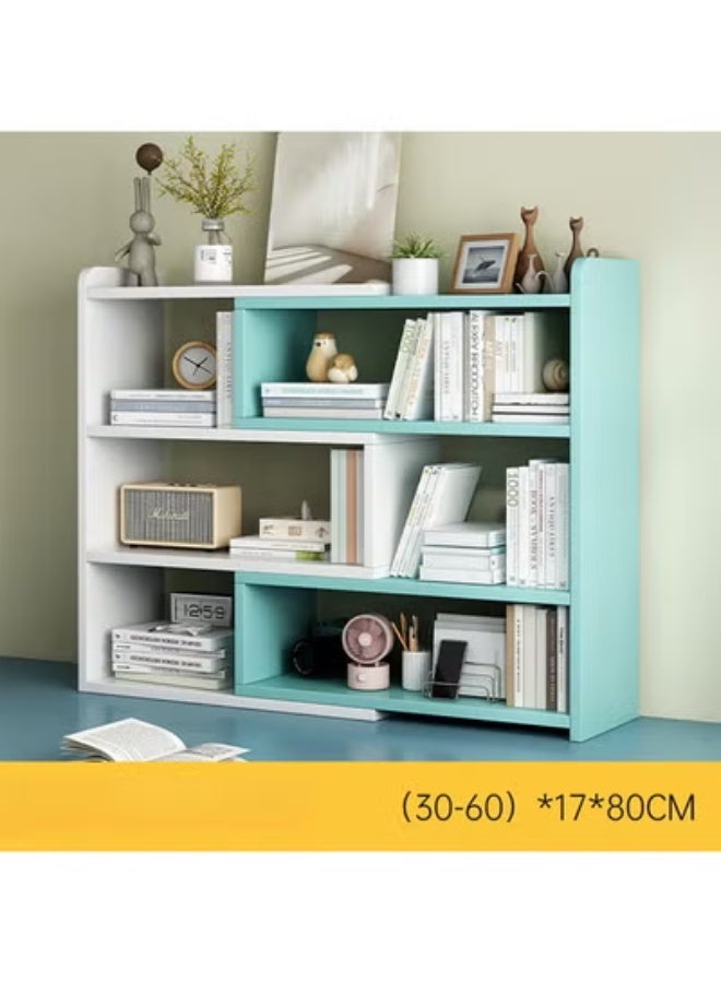 ZCM-HAPPY Adjustable Desktop Bookshelf with 90 Degree Rotation Multi Color Desk Storage Organizer for Home Office and Dormitory - Image 3