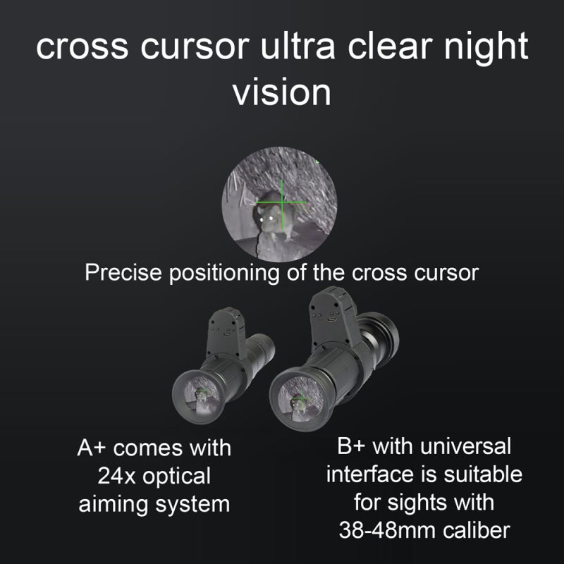 Digital Night-Visions Device: Portable Design - Crossing Cursor System Monocular Night-Visions Device for Night Outdoor Animal Observation, Tracking and Fishing Watching - Image 5