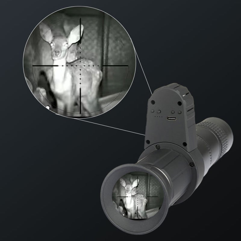 Digital Night-Visions Device: Portable Design - Crossing Cursor System Monocular Night-Visions Device for Night Outdoor Animal Observation, Tracking and Fishing Watching - Image 3