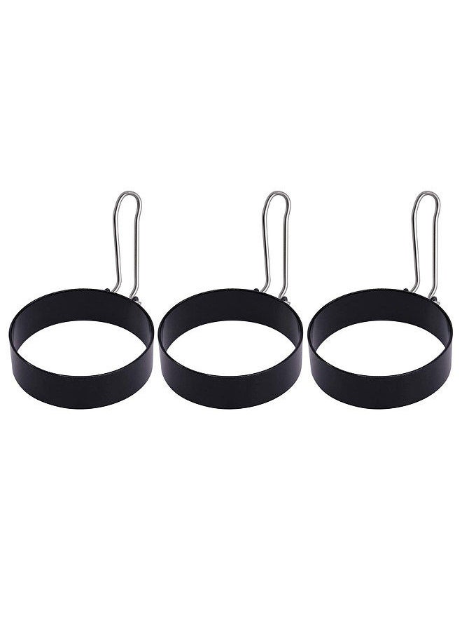 Generic - Egg Ring Round Egg Cooker Rings For Cooking  Non Stick Metal Circle Shaper Mold Household Kitchen Cooking Tool for Fried Egg McMuffin Sandwiches Egg Maker Molds - Image 1