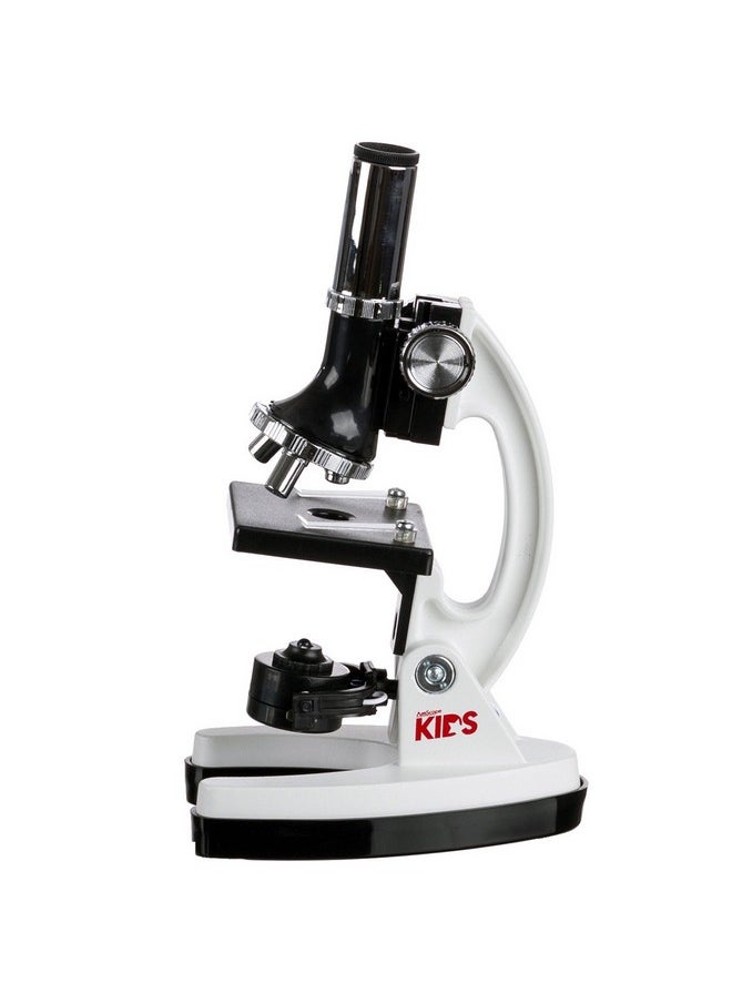AmScope M30Abskt2Wwm 1200X 52Pcs Kids Student Beginner Microscope Kit With Slides Led Light Storage Box And Bookthe World Of The Microscope White  - Image 2