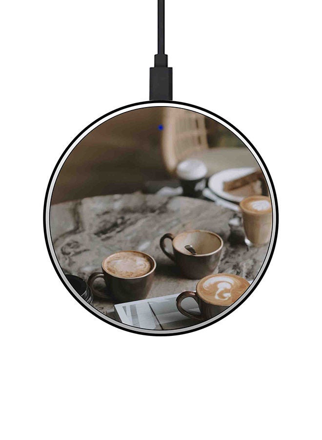 NIBEMINENT 15W Ultra Slim Fast Wireless Charger Multicolour