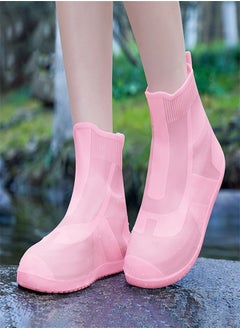 Loquat Children's Mid Tube Rain Boot Cover  Pink  - Image 3